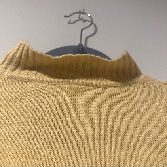 Hasting & Smith Knit Short Sleeve Sweater Yellow Mock Neck Women’s Size Large - Picture 9 of 15